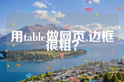 用table做网页，设置了border为1px怎么还是觉得很粗？